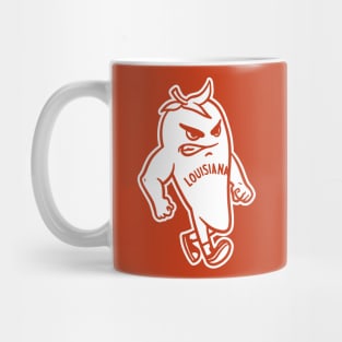 University Of Louisiana Lafayette Ragin Cajuns - Simple White Mascot Mug